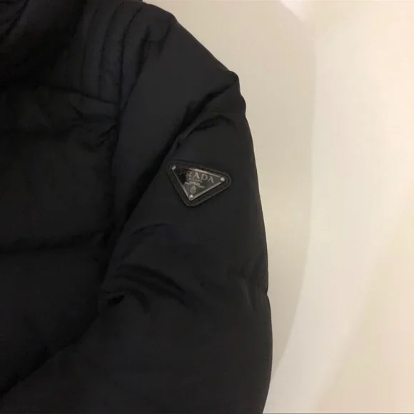 Prada logo black down jacket - Picture 11 of 12